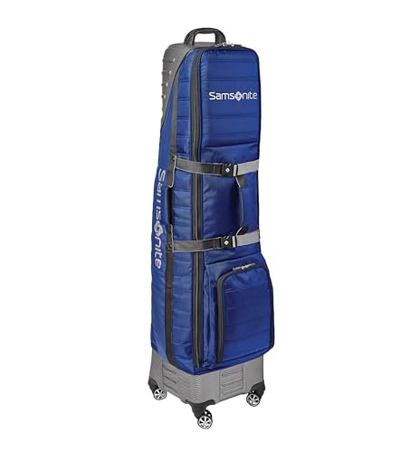 Samsonite Golf Travel Cover with Shark Wheels Blue