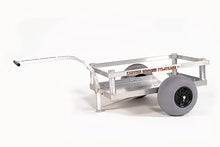 Alumacart Bimini Aluminum Beach Wagon with Four Rod Holders Silver