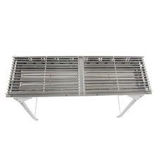QWERAXZG BBQ Stove Stainless Steel Rack Household Outdoor Charcoal Folding