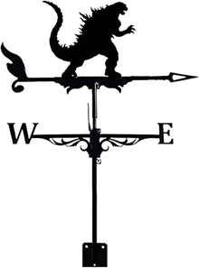 Weathervane Metal for roof garden yard Wind vane Weathervane Motorcycle Orientation Indicator Stainless Steel Weathervanes Measuring Tool with Anti-Rust Coating Satin Black for Outdoor Bracket Decor