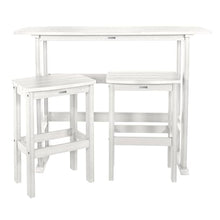 highwood AD-KITBALC2-WHE Lehigh 3pc Bar Height Balcony Set, White