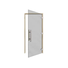 PROSAUNAS Clear & Tinted Glass Sauna Door, Prehung Tinted Glass Sauna Door (Right Hanging, ADA Tinted - Aspen Frame 36X81)