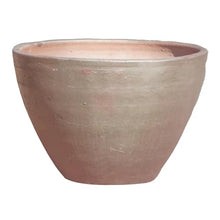 Ten Thousand Pots Rustic Planter with Round Cone Design | Low Wide Plant Pot for Indoor and Outdoor Use