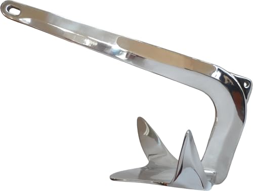 MarineNow Stainless Steel Bruce/Claw Style Boat Anchor 50 kg (110 lb)