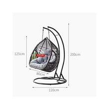 LIAN16PENG Wicker Chairs Hanging Chair Household Rocking Chair Hanging Basket Chair Indoor Swing Rocking Chair Rocking Basket Chair Balcony Hanging Basket Chair Patio Chair