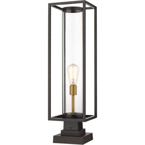 Z-Lite 1 Light Outdoor Pier Mounted Fixture 584PHBS-SQPM-DBZ