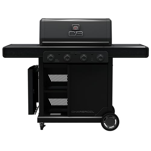 Charbroil Pro Series with Amplifire Infrared Technology 4-Burner Propane Gas Grill and Griddle Cabinet, Black - 463279224