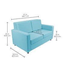 FDP Outdoor Modular Armless Sofa Featuring Sunbrella Fabric - Weather-Resistant, Fade-Resistant, Assembled Patio Furniture with Cover Included for Backyard, Poolside Seating - Canvas Aruba