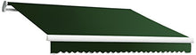 Awntech 18-Feet Maui-LX Manual Retractable Acrylic Awning, 120-Inch Projection, Forest Green