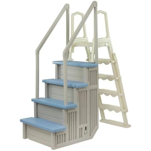 Cloud Grey w/Tranquil Blue and Flip-Up Ladder for Aqua Select