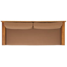 SAFAVIEH Couture Outdoor Collection Kauai Natural/Brown Teak Solid Wood Patio Sofa