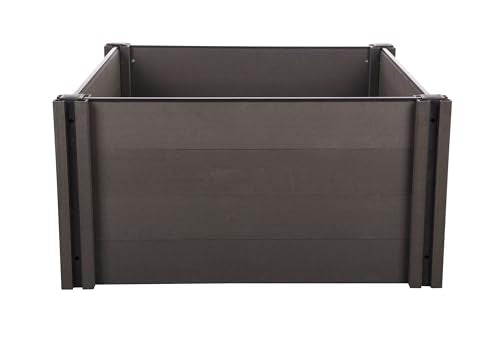 G21 Raised Bed Crop 106 x 106 x 54 cm, WPC, Ebony