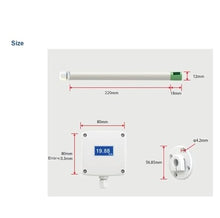 JRCKJPJAZ Air Volume and Air Velocity Sensor Flow Meter Air Quantity Blowing Rate Flowmeter Wind Speed Transducer(0-10V(24V Power))