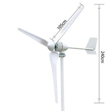 KK-GAL Wind Turbine Generator, Wind Turbine 1000W, Vertical Wind Power Turbine Generator Kit with Charge Controller, Windmill Generator Suit for Hybrid Solar Wind System, for Home/RV,1000w 48v
