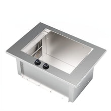 SARO Built-in Electric Grill, Stainless Steel, Smokeless Indoor BBQ with Glass Lid, Power Control, 70x48x30cm, Automatic Ignition