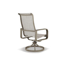 Signature Design by Ashley Beach Front Contemporary Outdoor Sling Swivel Chair Set of 2 Grey