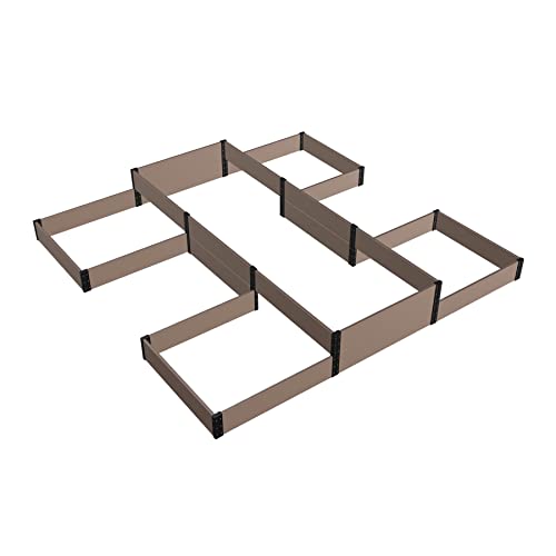 Everbloom Modular Tiered Garden Bed Brown
