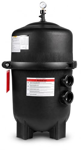 XtremepowerUS 425 Sq. Ft. Swimming Pool Cartridge Filter, 4-Element High Flow Filter System for In-Ground & Above Ground Pools & Spas, 2-Inch Ports, Heavy-Duty Pool Water Filtration