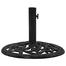 JHNKOJ Umbrella Base Black 48X48X33 Cm Cast Iron