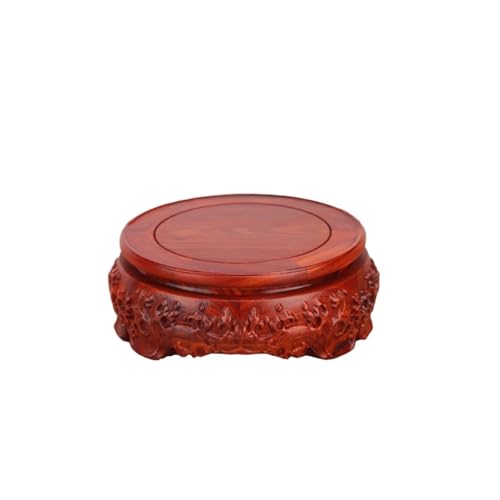 QUANGJN Pcs Plants Saucers Crafts Ornaments Solid Wood Round Vase Base Flowerpot Teapot Base Bracket Plant Pot Saucers,