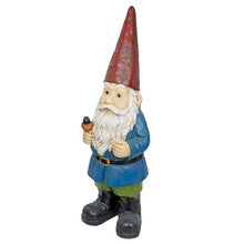 Alpine Corporation ZKD100 Jumbo Size Gnome with Bird Decor, Whimsical Gnome Statue for Patio & Garden, 48" H, Multicolor