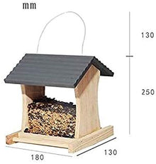 Feiyx Deluxe Clear Window Bird Feeder, for Garden Yard Outdoor Decoration,Wild Bird Feeder Hanging
