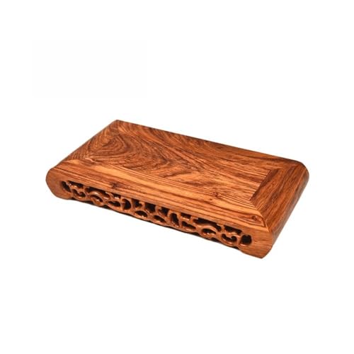 QUANGJN Pcs Plants Saucers Wood Base Solid Wood Rectangular Flowerpot Purple Sand Pot Teapot Base Shelf Bonsai Base Several Racks Plant Pot Saucers,