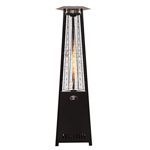 AIZYR Outdoor Floor Standing Patio Gas Heater, Pyramid Propane Heater with Wheels Moveable for Indoors and Outdoors