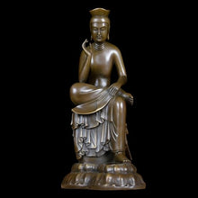 FENGSHUI-CAISHEN Pure Copper Meditating Buddha Statue Large Bronze