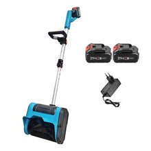Portable Snow Shovel, Foldable Snow Blower, Compactand and Lightweight, Snow Thrower with Double Safety Switch, for Driveway Winter Snow Removal(Two Batteries)