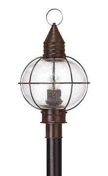 Hinkley Rustic Four Light Post Top/Pier Mount Cape Cod Collection Sienna Bronze