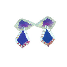 K9 Maple Leaf Crystal Plated AB Colors Prism Ornament Suncatcher Glass Crystals for Chandelier Crystal Prism,76mm 50pcs