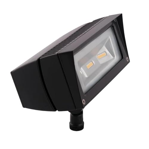 RAB Lighting FFLED18DC Low-Voltage Flood 18W Cool LED Lamp, 12V 24V DC, Bronze