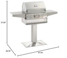 Fire Magic 24" In-Ground Post Mount Charcoal Grill Stainless Steel