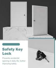 Blazea Sealed Soundproof Drywall Access Panel with Lock, Metal Inspection Service Door Access Hatch for AC Duct/HVAC, Waterproof Insulation Attic Access Door(24x48in)