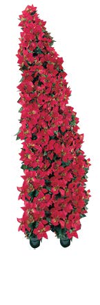 Creative Displays Half Round Poinsettia Tree Rack Display 102WM - Freestanding Vertical Garden Frame | Great for Poinsettias, Flowers, Potted Plants, Succulents, and More (6.5 Ft)