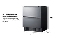 Summit 27-Inch 2-Drawer Outdoor Refrigerator, Stainless Steel - SPR275OS2D