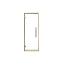 PROSAUNAS Clear & Tinted Glass Sauna Door, Prehung Tinted Glass Sauna Door (Left Hanging, Clear - Aspen Frame 24x73)