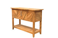 Ventura Teak Console Table Grade A Teak Wood Outdoor Patio #23VeCn