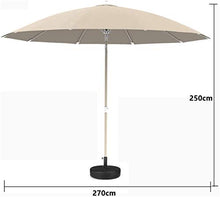 GFAZXDS Outdoor Patio Umbrella Base - UV Protective Garden Canopy for Lawn & Market Use - Durable Outdoor Sunshade Stand Perfect for Tables & Parasols,Creamy-A