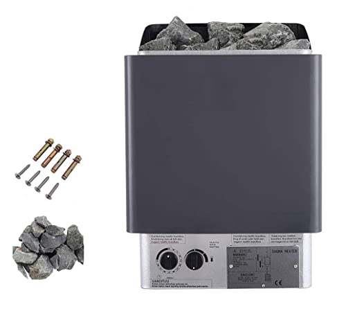 XQZMZSCP Home Sauna,Stainless Steel Sauna Room Heater Sauna Stove for Home Hotel Spa 3-9KW Electric Sauna Heater Wet Dry Sauna Stove Internal (4.5KW)