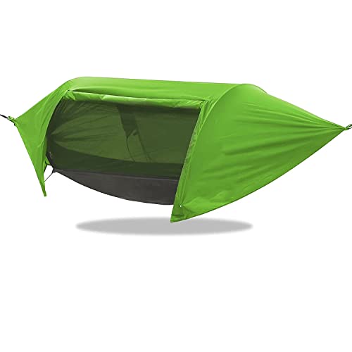 Portable Camping Hammock, Waterproof Hammock with Mosquito Net and Rain Fly, 3 in 1 Function Lightweight Hammock Tent, for Travel Picnic Hiking (Color : D, Size : 270x140cm)
