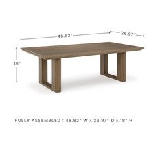 Signature Design by Ashley Serene Bay Patio Coffee Table, Brown