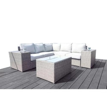 callmego Outdoor Wicker Seating Set with All-Weather Rattan and Powder-Coated Frame for Patio or Deck