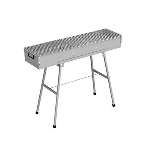Thickened Barbecue Rack, Outdoor Commercial Stall, Carbon Grill, Fish Grill, Skewer Grill, Folding Grill (Size : 80cm)
