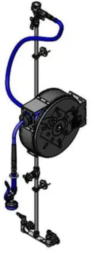 T&S Brass, B-7222-C01XS1C, Hose Reel Assembly, Closed 30' Hose Reel