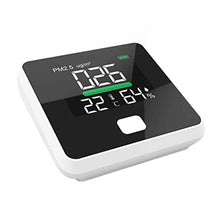 HBJWOV PM2.5 Detector Air Quality Temperature Humidity Meter Gas Monitor LCD Screen Dust Thermometer Multi-Function Tool