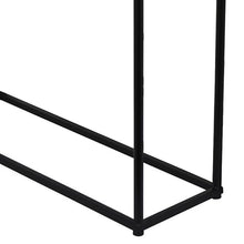 Benzara Kellie Nesting Plant Stand Table Set of 3, Black Metal, Glass Tops