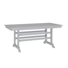 Flash Furniture 72" Rectangle HDPE Outdoor Dining Table for 6, Gray