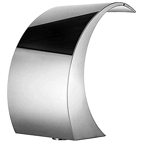 ERoomQ Stainless Steel Pool Waterfall Fountains for In Ground Pools Garden Outdoor Pond Water Feature
